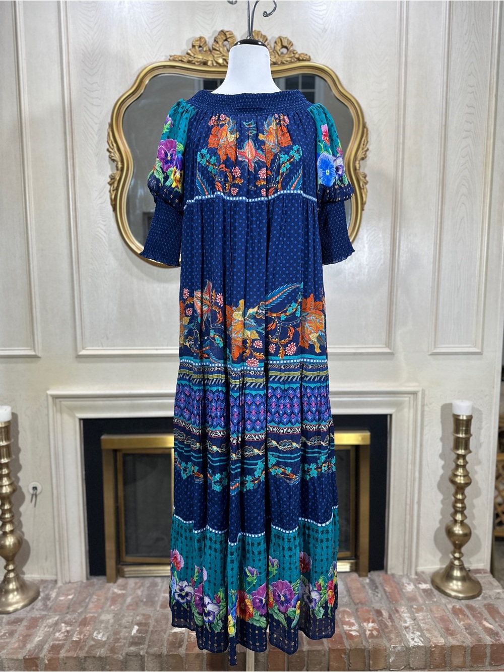 Blank‎ London Dress Size M Boho Chic Folkloric Maximalist